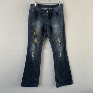 NO! Absolutely Authentic Distressed Jeans